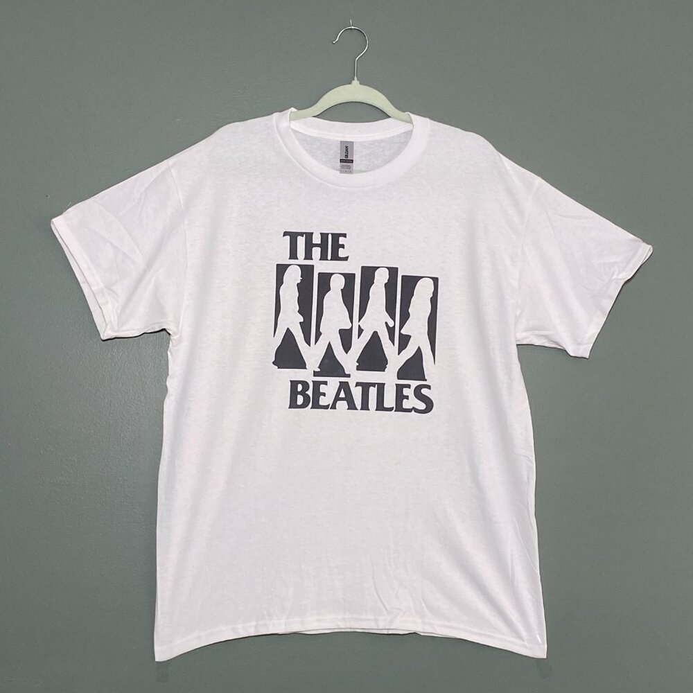 Abbey Road Crosswalk The Beatles Handmade Custom Shirt Sublimation Rock n Roll L - Picture 4 of 9
